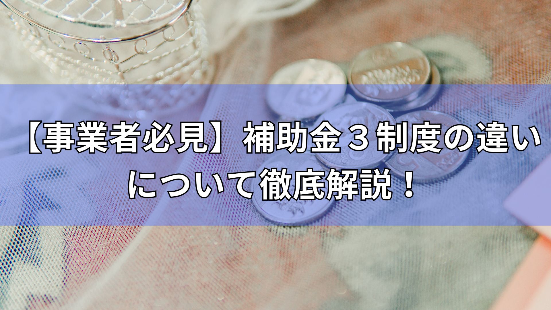 補助金　違い　
